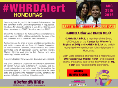 #AlertaDefensoras gabriela diaz y karen mejia (25082016) eng